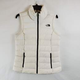 The North Face Women White Puffer Vest M