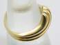 14K Gold Modernist Ridged Chevron Band Ring 4.0g image number 3