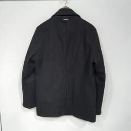 Michael Kors Men's Black Wool Pea Coat Size S alternative image