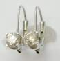 14K White Gold 0.42 CTTW Diamond Lever Back Earrings 1.0g image number 3