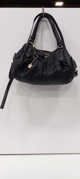 Simply Vera Wang Women's Black Leather SHoulder Handbag