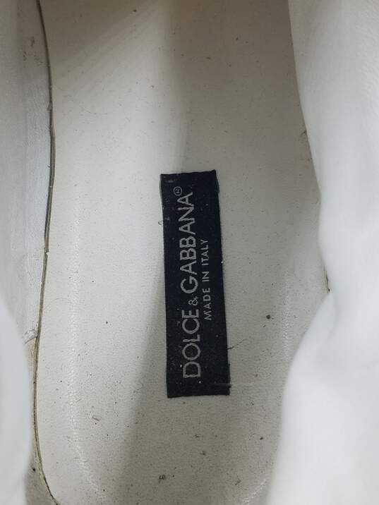 Authentic D&G White Mid Sneaker M 12 image number 8
