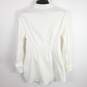 Haute Monde Women White Collar Shirt Dress L NWT image number 2