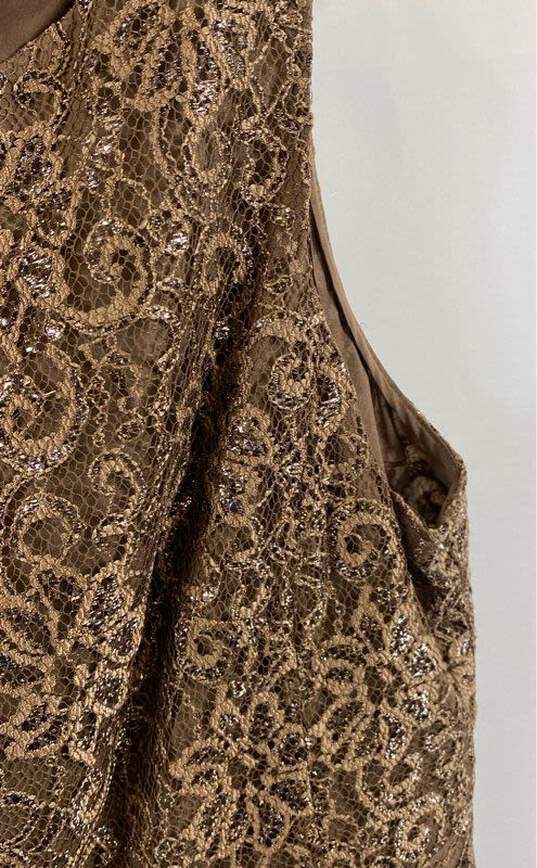 Jones New York Brown Casual Dress - Size 14 image number 4