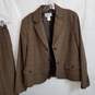 Pendleton brown plaid wool pants suit women's size 8 image number 5