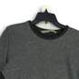 Womens Gray Ribbed Knitted Long Sleeve Round Neck Pullover Sweater Size S image number 3