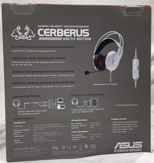 Cerberus Artic Edition Gaming Headset image number 2