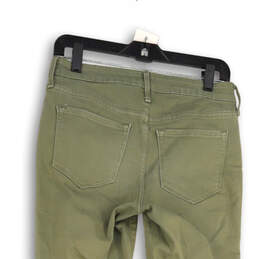 Womens Green Rockstar Mid Rise Light Wash Denim Pockets Skinny Jeans Size 6 alternative image