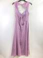 Zara Women Purple Polka Dots Maxi Slit Dress M image number 2