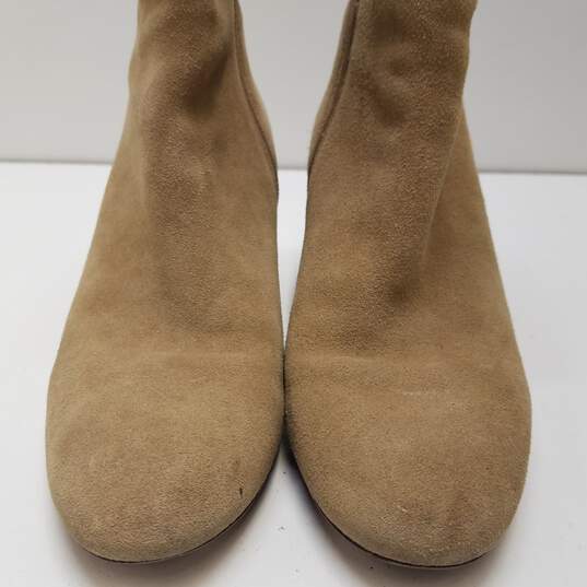 J Crew Leather Suede Ankle Boots Tan 7.5 image number 4
