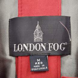 London Fog Women Red Trench Coat M