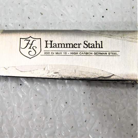 Hammer Stahl 4pc. Steak Knife Set w/ Bonus Cheese Knife German High Carbon Steel image number 5