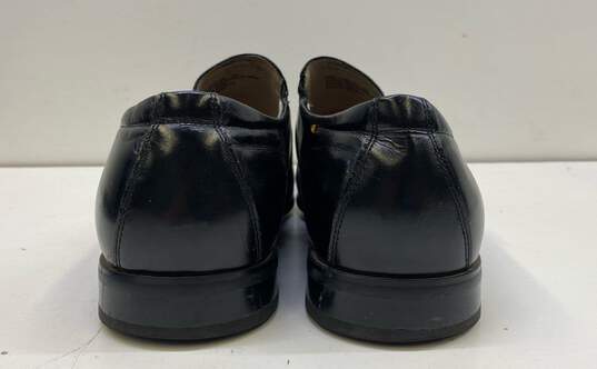 Stacy Adams Beau Black Moc Toe Metal Buckle Loafer Dress Shoes Men's Size 10 image number 4