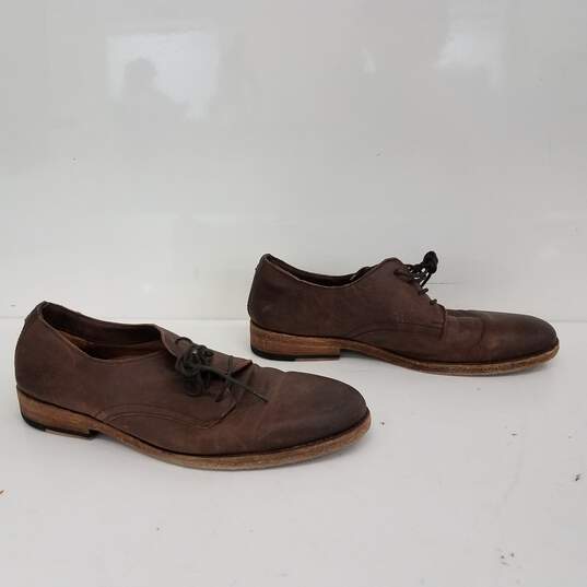 Frye Brown Leather Oxfords Size 9.5D image number 2