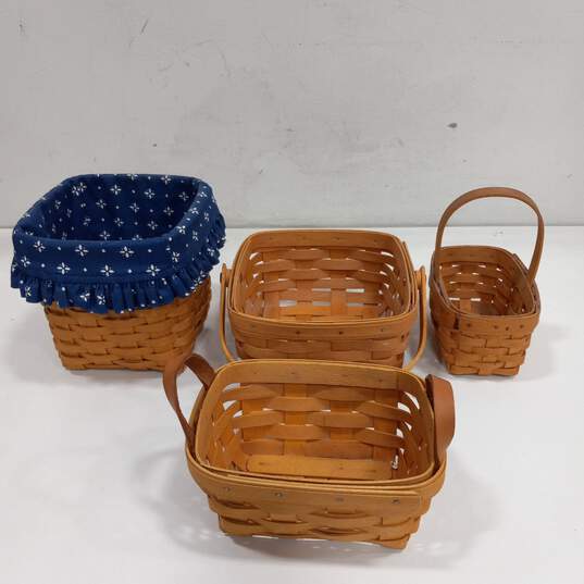 Bundle of Brown Longaberger Baskets image number 1