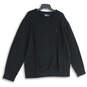 Mens Black Ribbed Long Sleeve Crew Neck Pullover Sweater Size XL image number 1