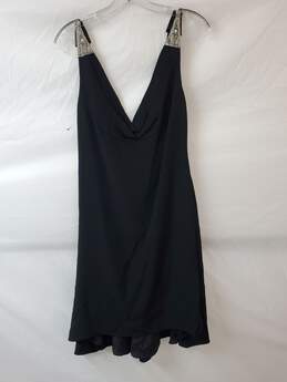Reem Acra New York Black Rayon Dress Size 10