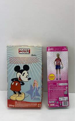 Mattel Barbie Lot Of 2 NRFP Mickey Mouse Soccer alternative image
