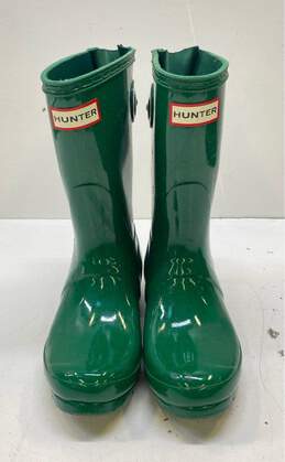Hunter Original Short Adjustable Rain Boots Green 5 alternative image