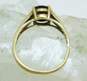10K Yellow Gold Garnet Scrolled Ring 2.6g image number 3