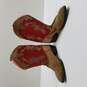 WOMENS OLD WEST RED LEATHER WESTERN BOOTS SIZE 5D image number 2