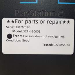 Sony Playstation 2 SCPH-30001 console - matte black >>FOR PARTS OR REPAIR<< alternative image