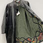 NWT Mens Black Green Long Sleeve Pockets Reversible Overcoat Size 3X image number 4