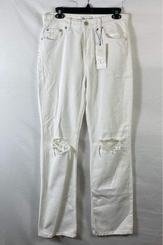 Zara White Pants - Size 6 image number 1