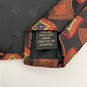 NWT Mens Orange Silk Four-In-Hand Adjustable Pointed Designer Neck Tie image number 3