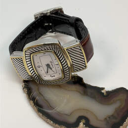 Designer Brighton Chapelle Two-Tone Adjustable Strap Analog Wristwatch
