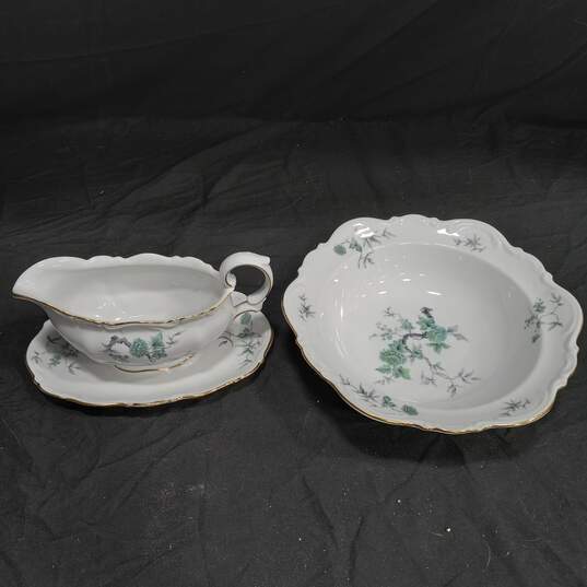 Set of Mitterteich Green Ming Serving Dishes image number 1