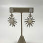 Designer Kendra Scott Silver-Tone Star Shape Dangle Earrings w/ Dust Bag image number 1