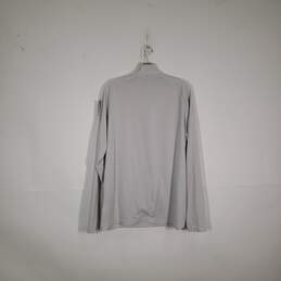 Mens Heatgear Loose Fit Striped 1/4 Zip Long Sleeve Pullover T-Shirt Size XL alternative image