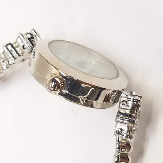 Chere MOP Dial & Crystal Flower Band Watch image number 4