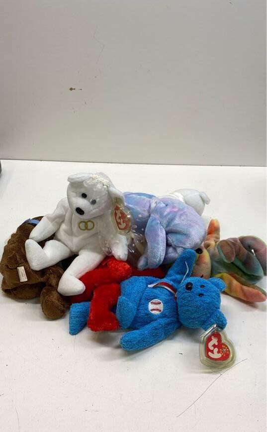 Assorted Ty Beanie Babies Bear Bundle Lot Of 7 image number 1