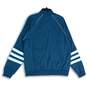 NWT Adidas Womens Blue Superstar Long Sleeve Full-Zip Track Jacket Size L image number 2