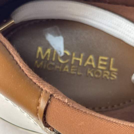 Certified Authentic Michael Kors Brown/Tan  Womens Casual Sneaker Size 7.5M image number 4