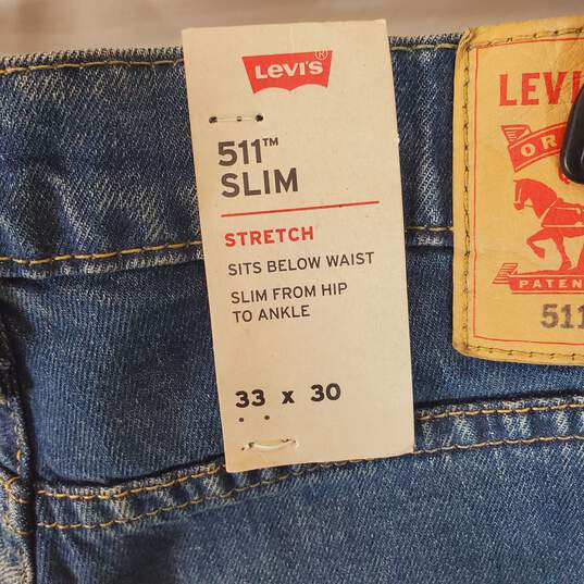 Levi's Men Blue Denim Jeans 33 NWT image number 4