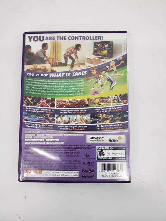 Xbox 360 Kinect Sports Game disc has scratches Untested image number 2