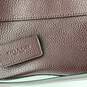 Womens Burgundy Leather Inner Pockets Zip Crossbody Strap Shoulder Bag image number 6
