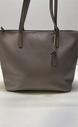Kate Spade Women's Light Gray Leather Tote Bag