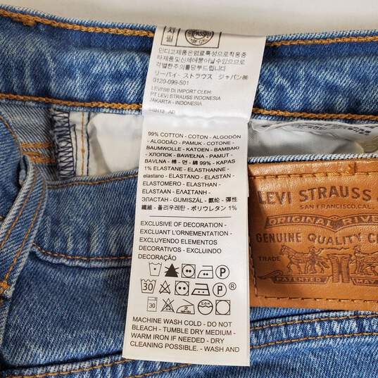 Levi Strauss Women Blue Straight Jeans Sz 26 image number 4
