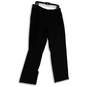 NWT Womens Black Elastic Waist Straight Leg Pull-On Ankle Pants Size 14 R image number 1