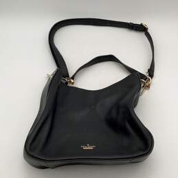Kate Spade Womens Black Leather Adjustable Strap Crossbody Bag Purse