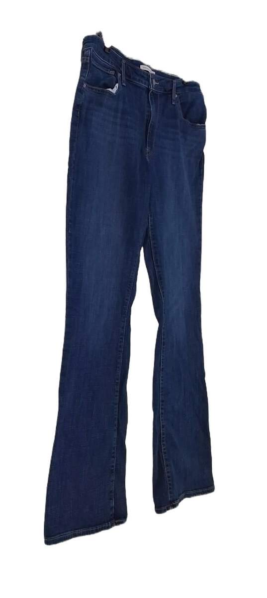 Womens Blue 725 High Rise Dark Wash Denim Bootcut Jeans Size 33 image number 3