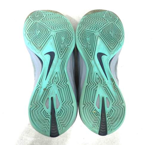 Nike 2014 Hyperdunk Magnet Grey Turquoise Men's Shoe Size 12 image number 4