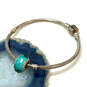Designer Pandora S925 ALE Sterling Silver Snake Chain Bracelet With Charm image number 1