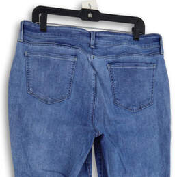 Womens Blue Denim Medium Wash 5-Pocket Design Straight Leg Jeans Size 16 alternative image