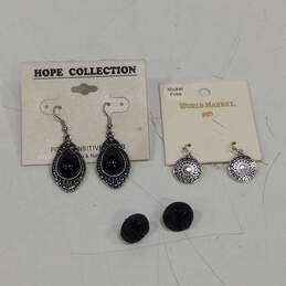 Assorted Black & Silver Tones Jewelry Lot of 7 alternative image