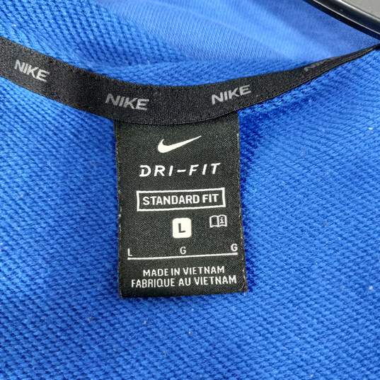 Men's Blue & Black Nike Dri-Fit Jacket Size L image number 4